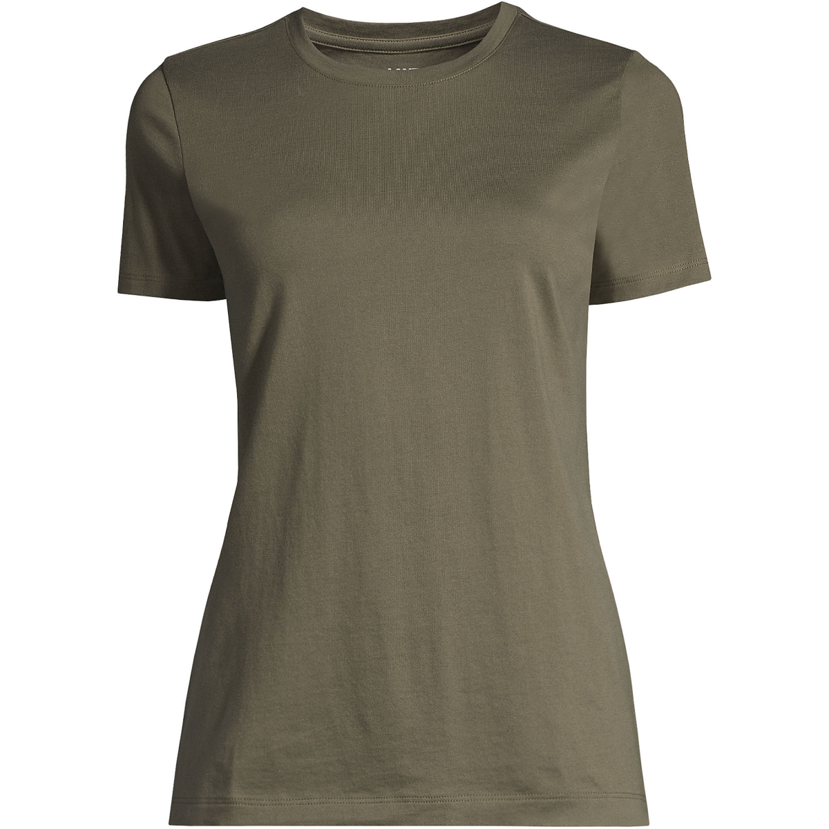 Lands' End Women's Relaxed Supima Cotton Short Sleeve Crewneck T-Shirt