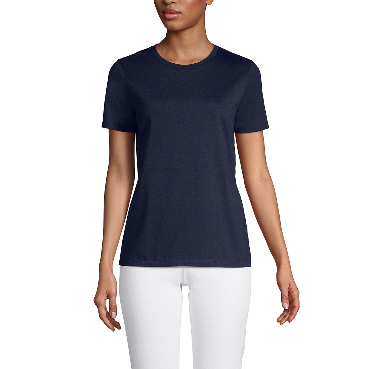 Women's Relaxed Supima Cotton Short Sleeve Crewneck T-Shirt - Radiant navy