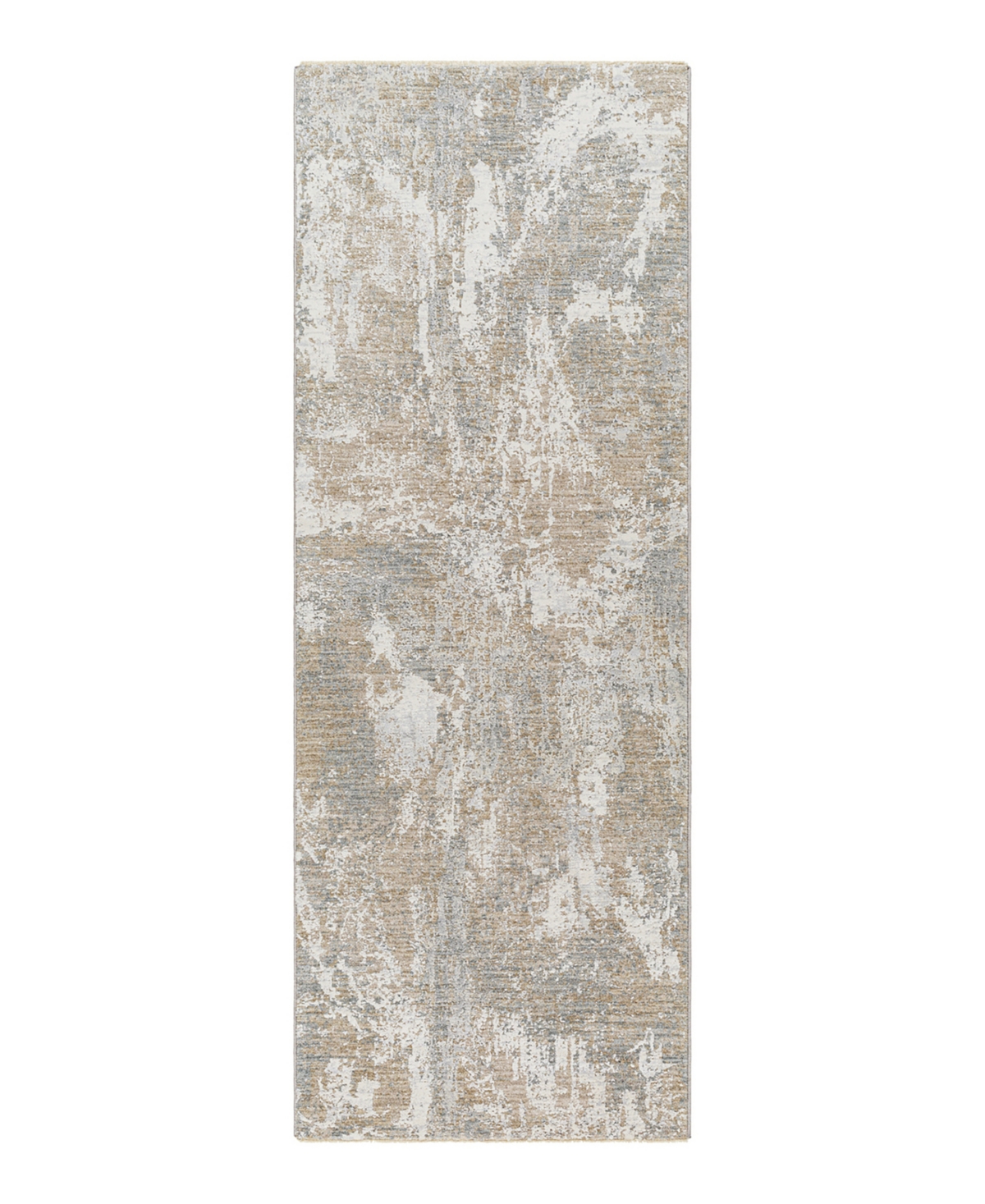 Surya Brunswick Bwk-2334 2'7in x 10' Runner Area Rug - Brown, Gray