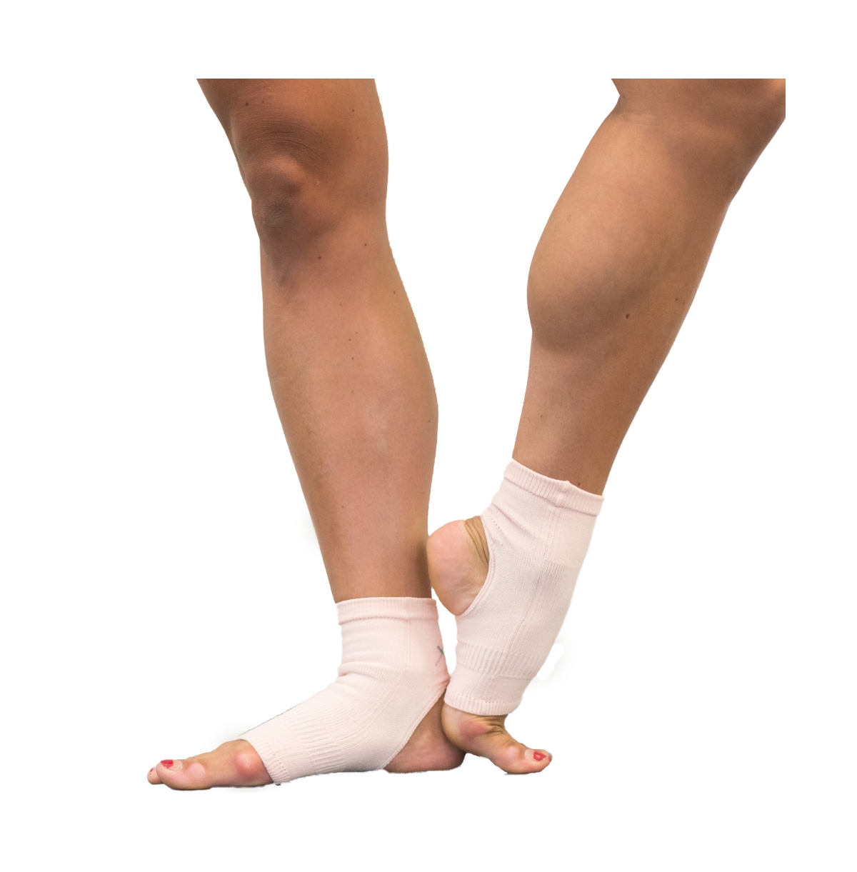 Apolla Performance Women's The Joule: Barefoot Compression Arch & Ankle Support Socks -pastel Pink