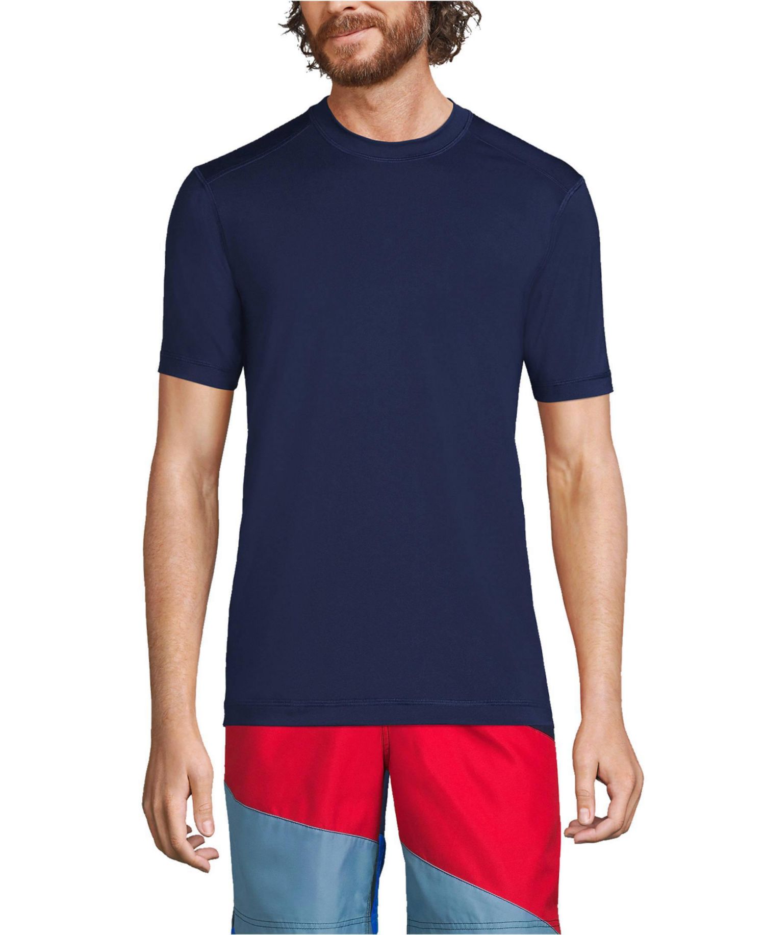 Men's SunShade UPF 50 Short Sleeve Swim Tee Rash Guard