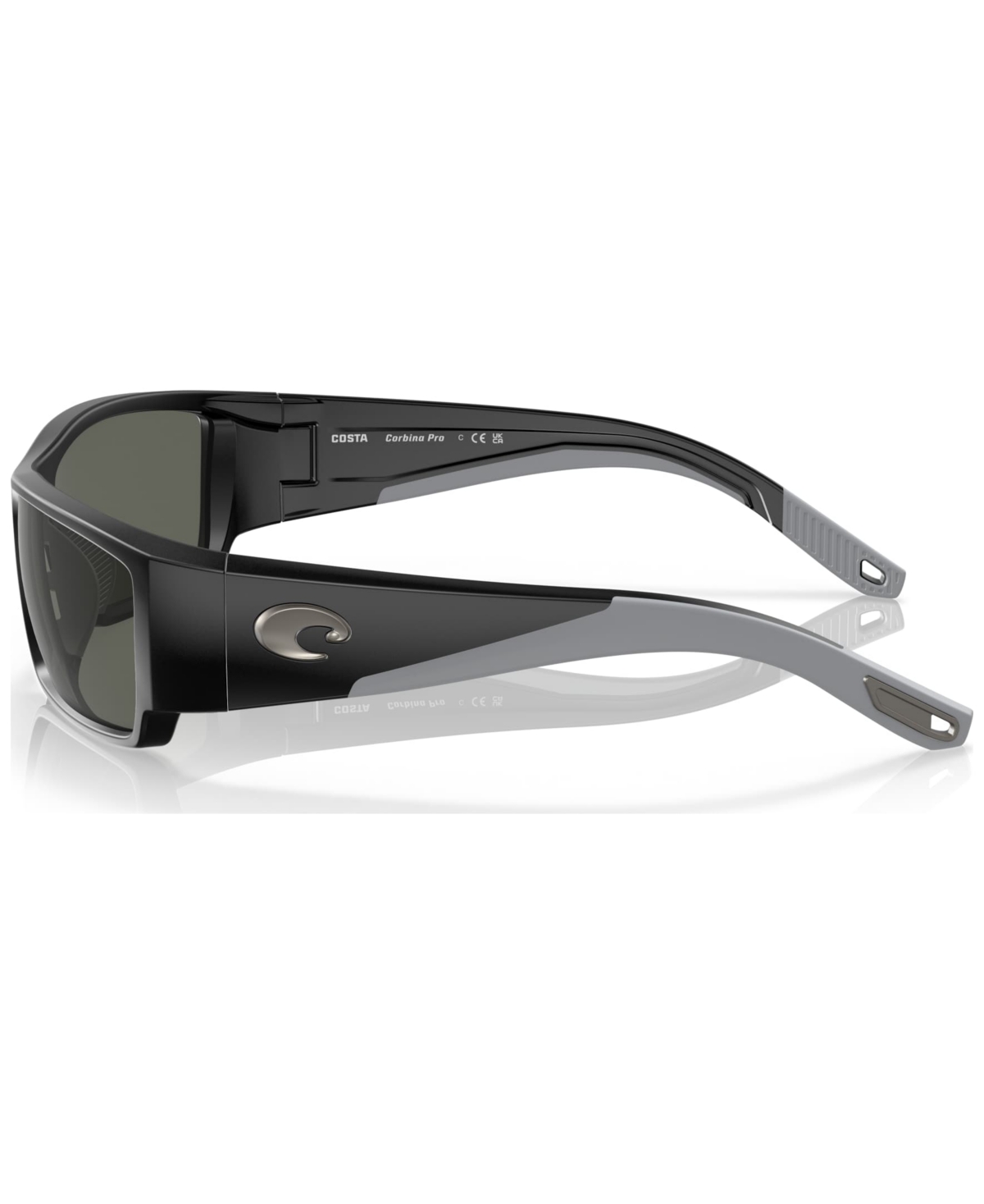 Costa Del Mar Men's Polarized Sunglasses, Corbina Pro In Matte Black