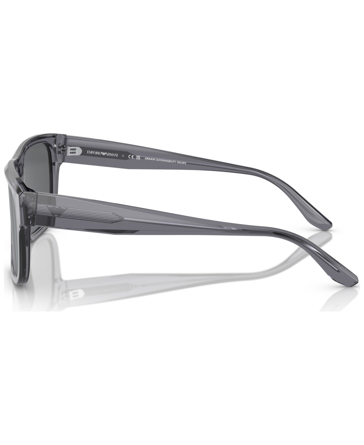 Shop Emporio Armani Men's Sunglasses, Ea4197 In Transparent Gray