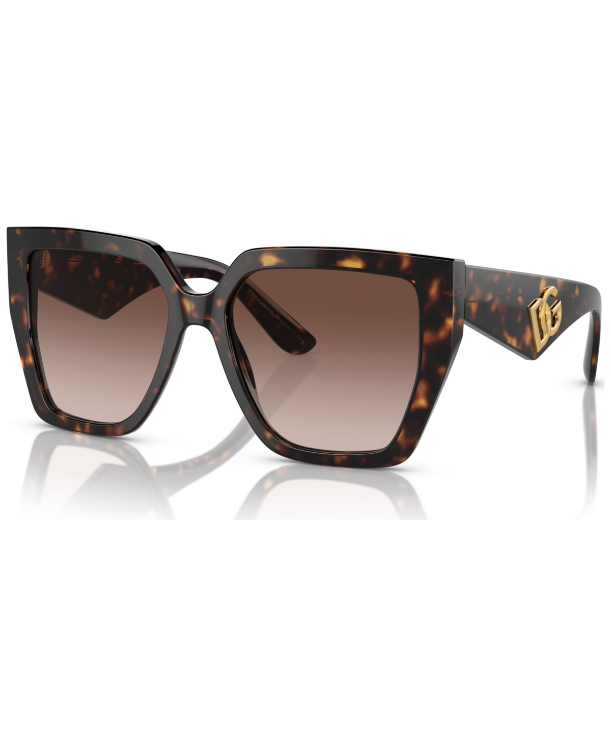 Dolce & Gabbana Dg Crossed Sunglasses In Havana