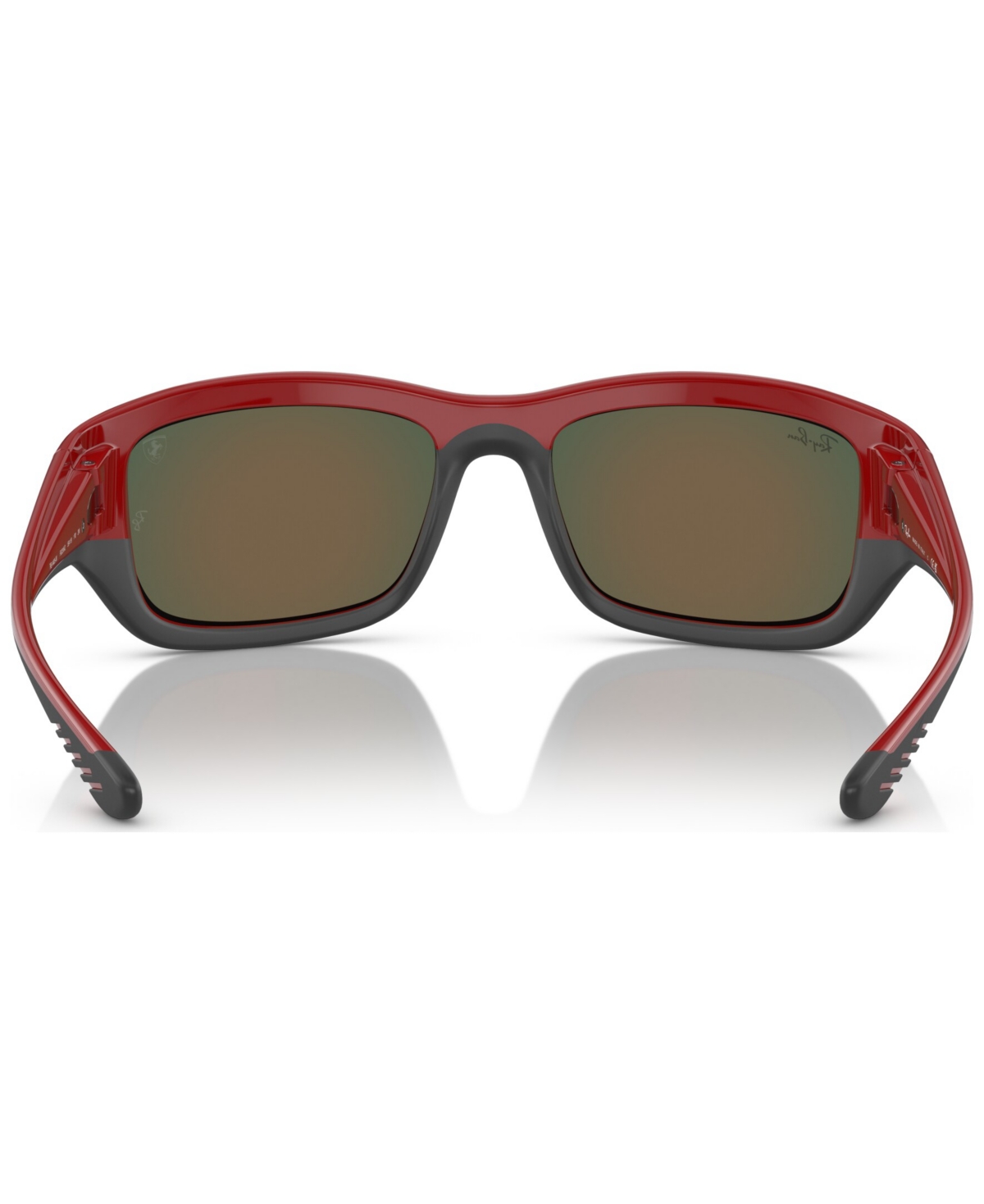 Shop Ray Ban Men's Sunglasses, Rb4405m Scuderia Ferrari Collection In Red On Black