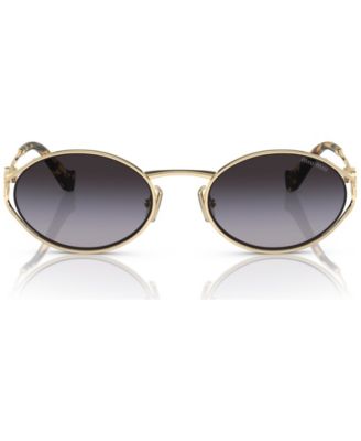 Women's Oval Metal Sunglasses, MU52YS