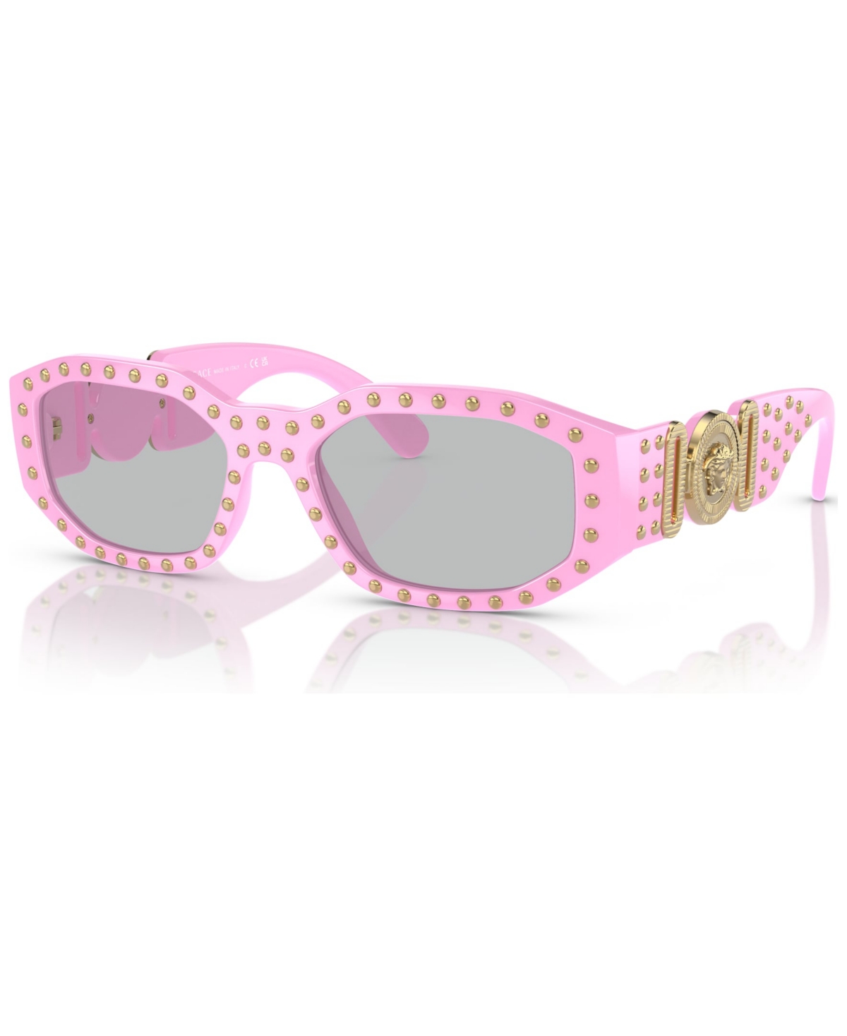 Shop Versace Unisex Biggie Sunglasses, Ve436153 In Pink