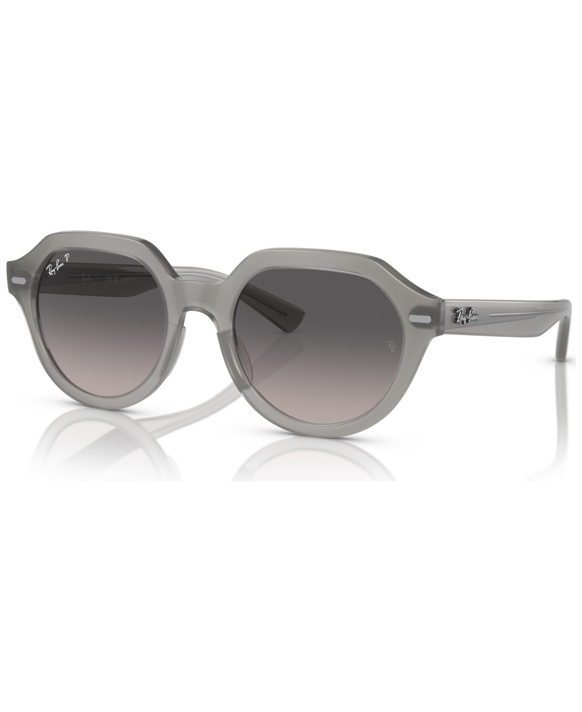 Ray Ban Unisex Polarized Sunglasses, Rb4399 Gina In Opal Gray
