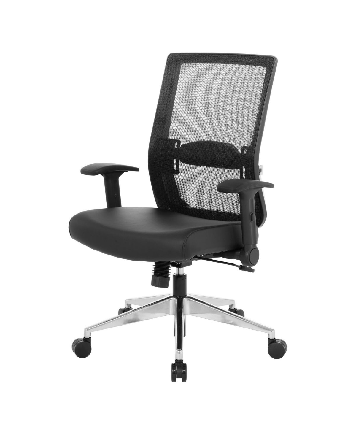 Osp Home Furnishings Black Matrix Back Manager's Office Chair With Dillon Disinfectant Seat In Black