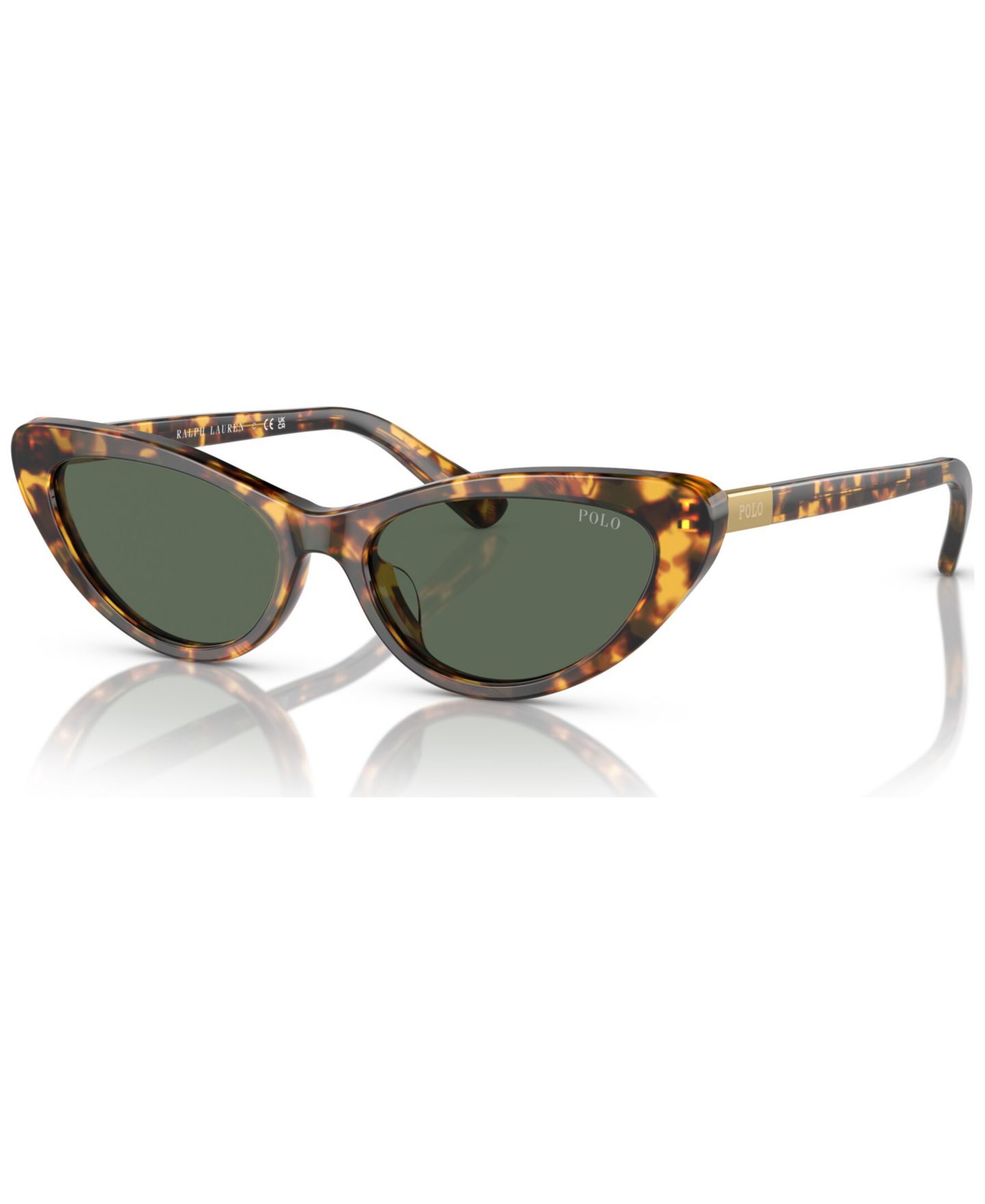Женские солнцезащитные очки Polo Ralph Lauren Sunglasses, PH4199U54-X, цвет: Блестящий гавана — фото 1