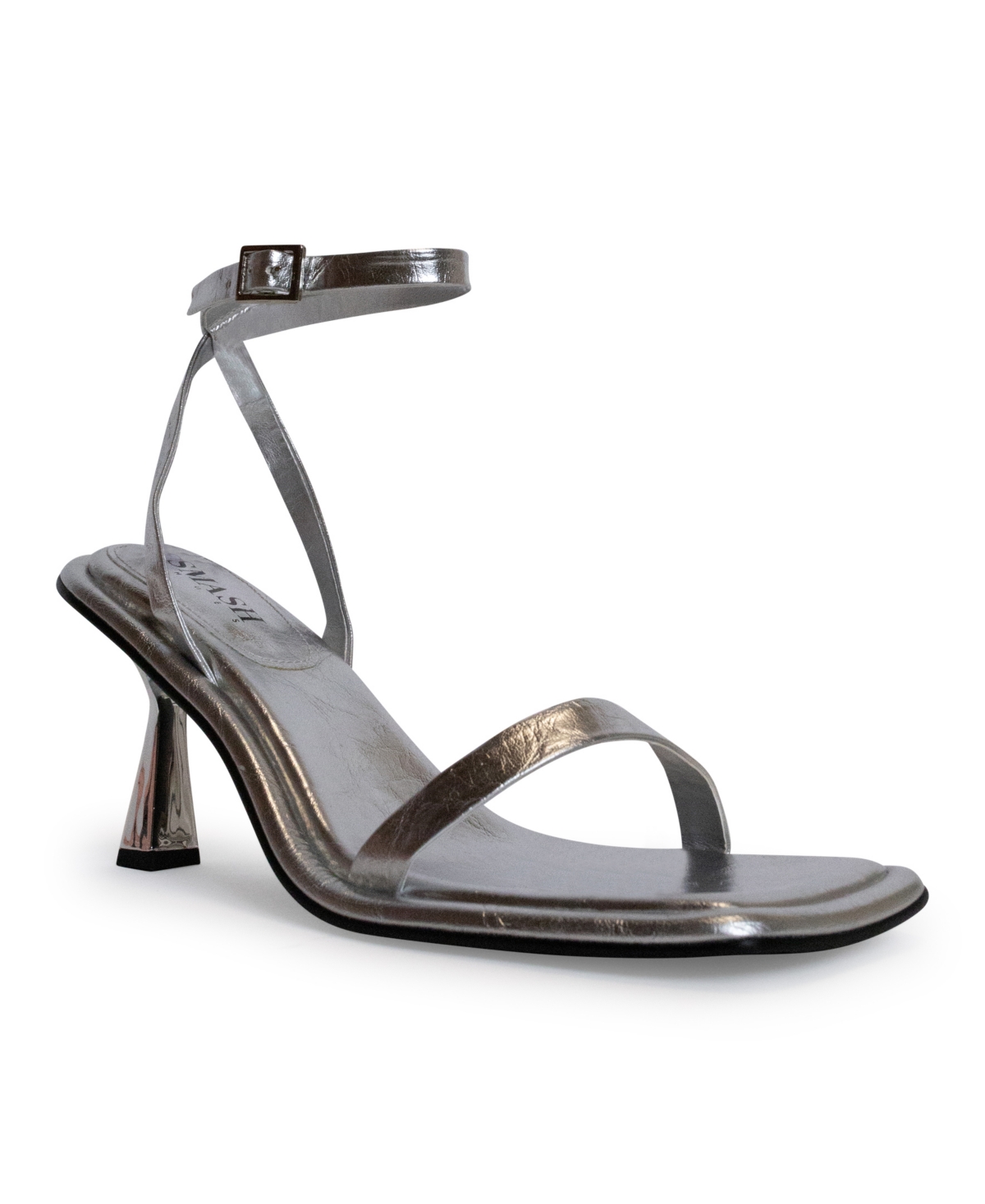 Smash Shoes Women's Imani Strappy Dress Sandals In Metallic Silver