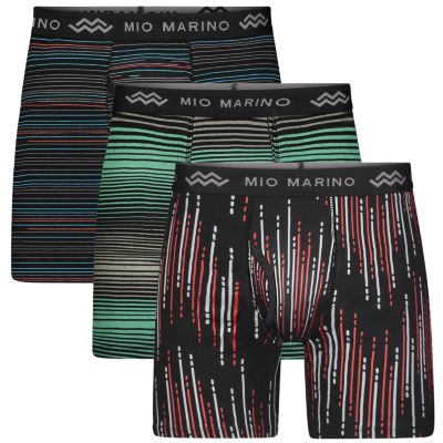 Mio Marino Men's Boxer Briefs 3-Pack - Cotton Blend Underwear In Elegant Gift Box (Multicolored) 12 thumbnail image