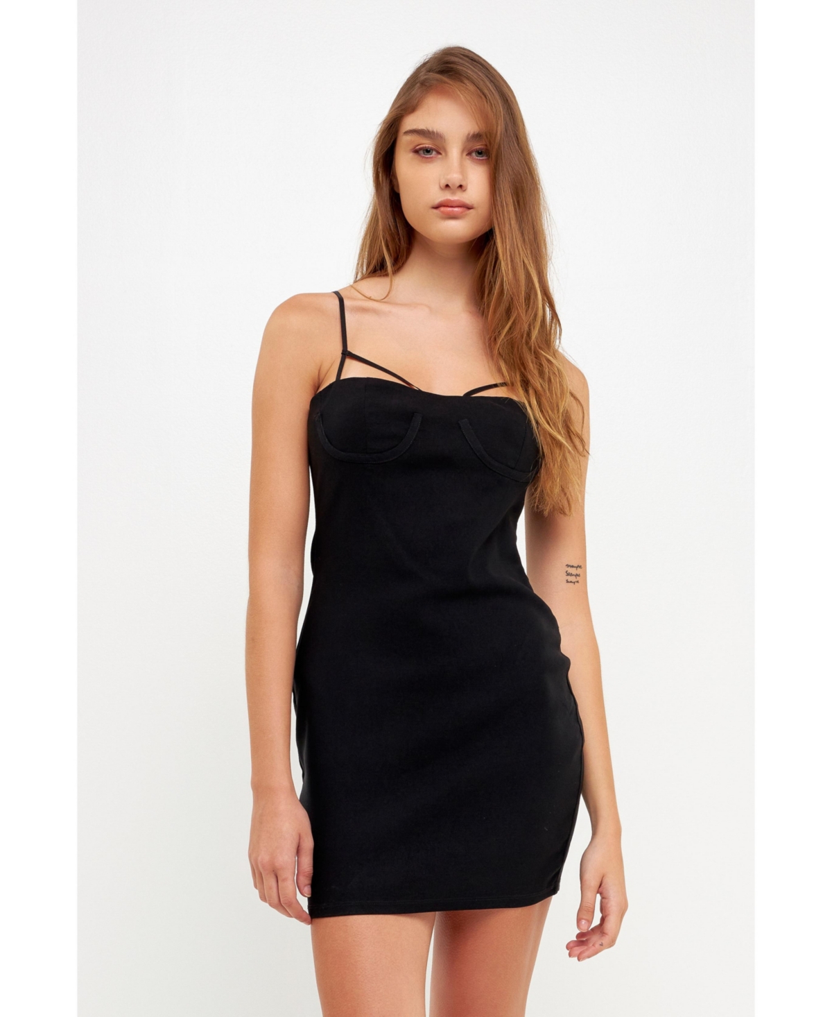 Grey Lab Women's Fitted Mini Dress