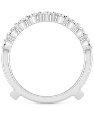 Diamond Double Row Enhancer Ring (1 ct. t.w.) in 14k White Gold