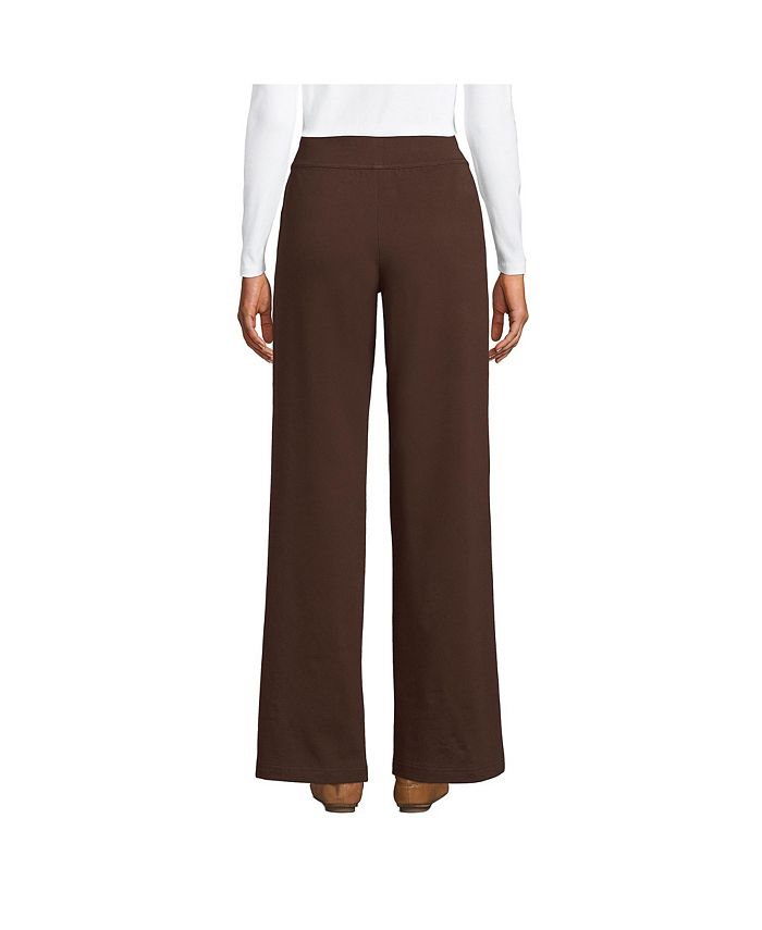 Lands' End Women's Starfish Mid Rise Wide Leg Pull On Pants - Macy's