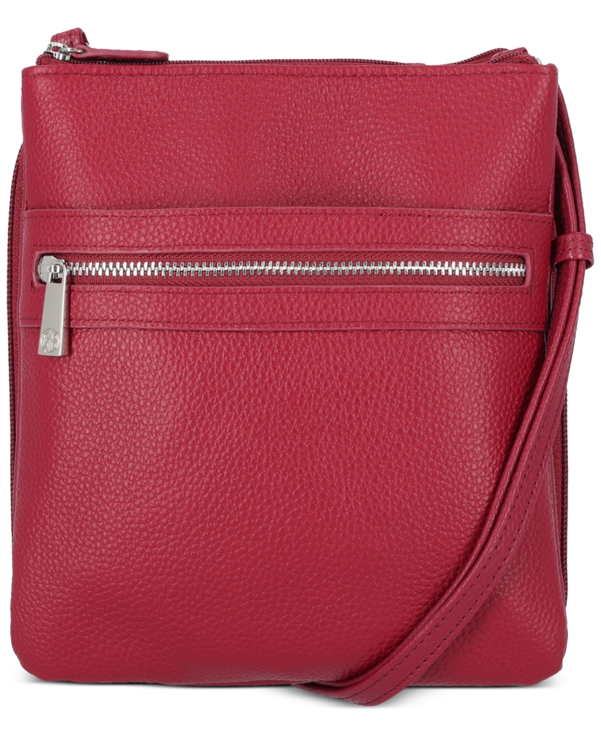 Giani Bernini Pebble Leather Receipt Wallet, Created for Macy's - Red