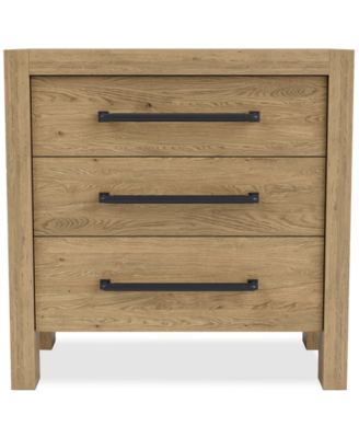 Davie Three Drawer Nightstand - Macy's