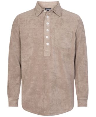 NIKBEN - Men's Regular-Fit Solid Popover Terry Shirt