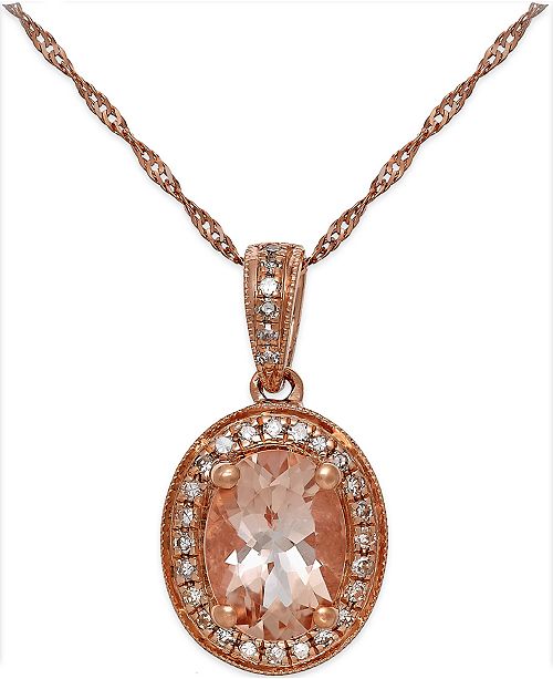 Macy's (11/5 ct. t.w.) and Diamond (1/6 ct. t.w.) Pendant