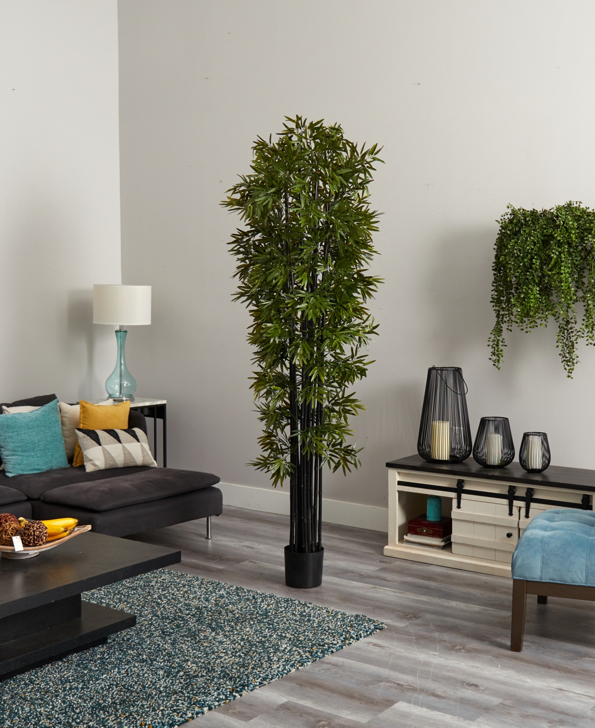 NEARLY NATURAL 84" ARTIFICIAL BAMBOO TREE WITH TRUNKS 