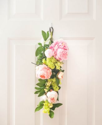 24" Mixed Peony and Hydrangea Teardrop