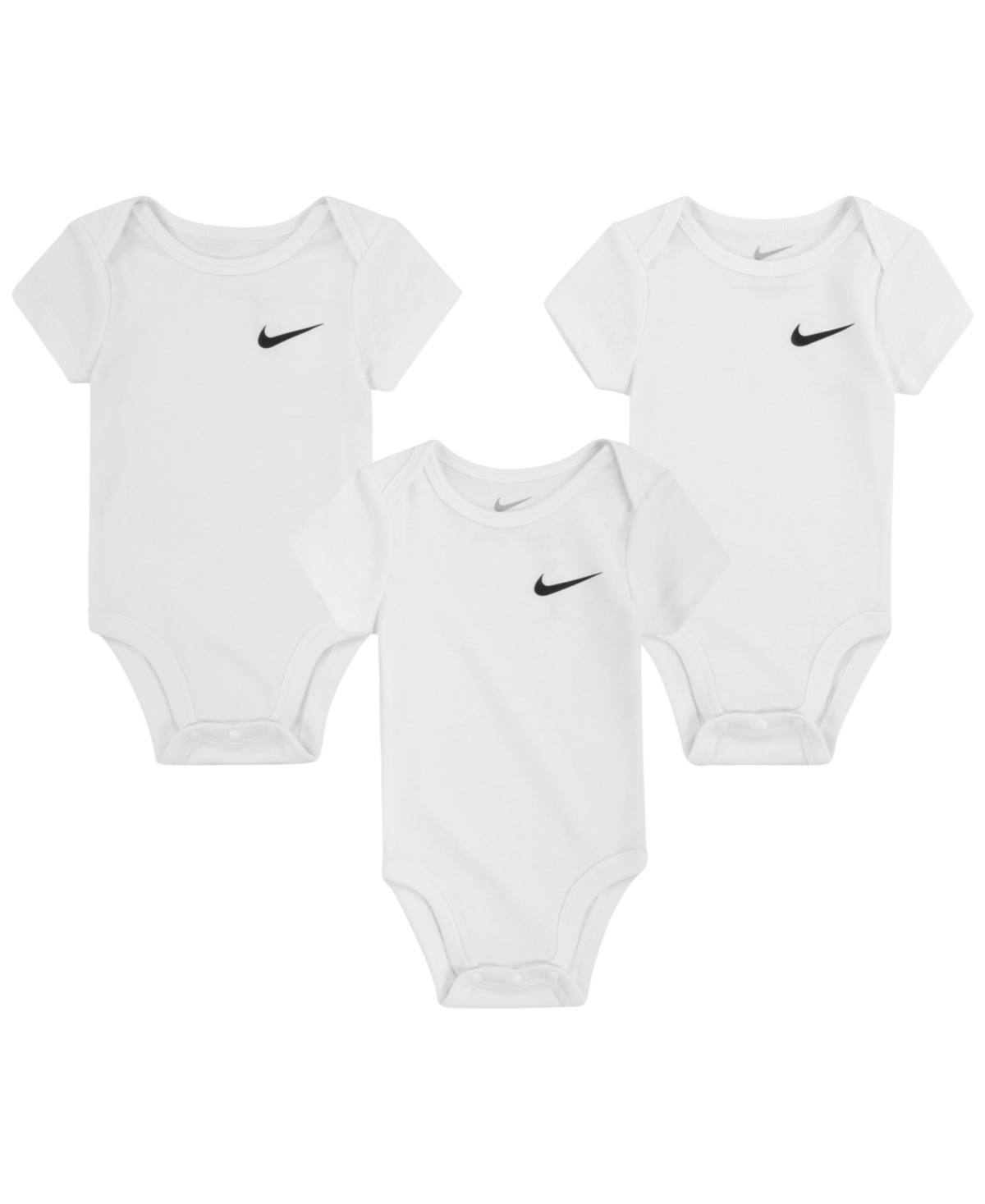 Nike Mini Me 3-pack Bodysuit Set Baby Bodysuits In White