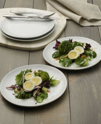 Everyday Whiteware Salad Plate 4 Piece Set