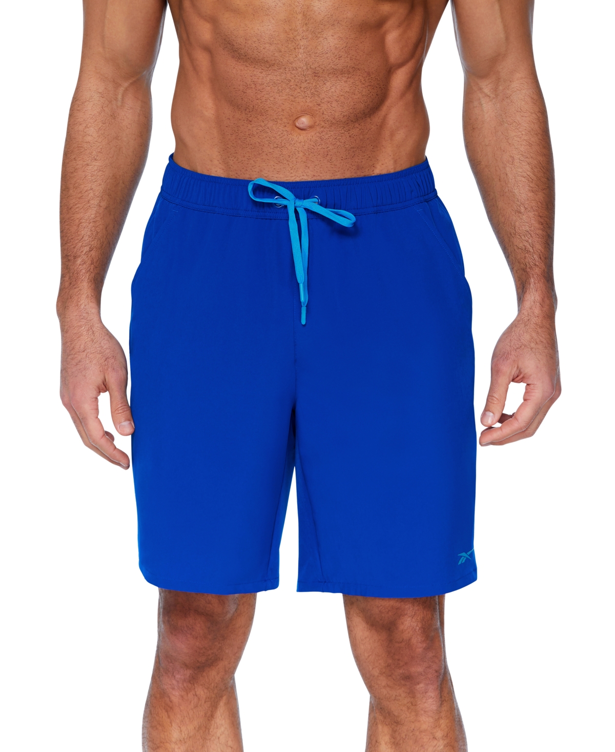 Shop Reebok Men's Core Volley 9" Swim Shorts In Blue
