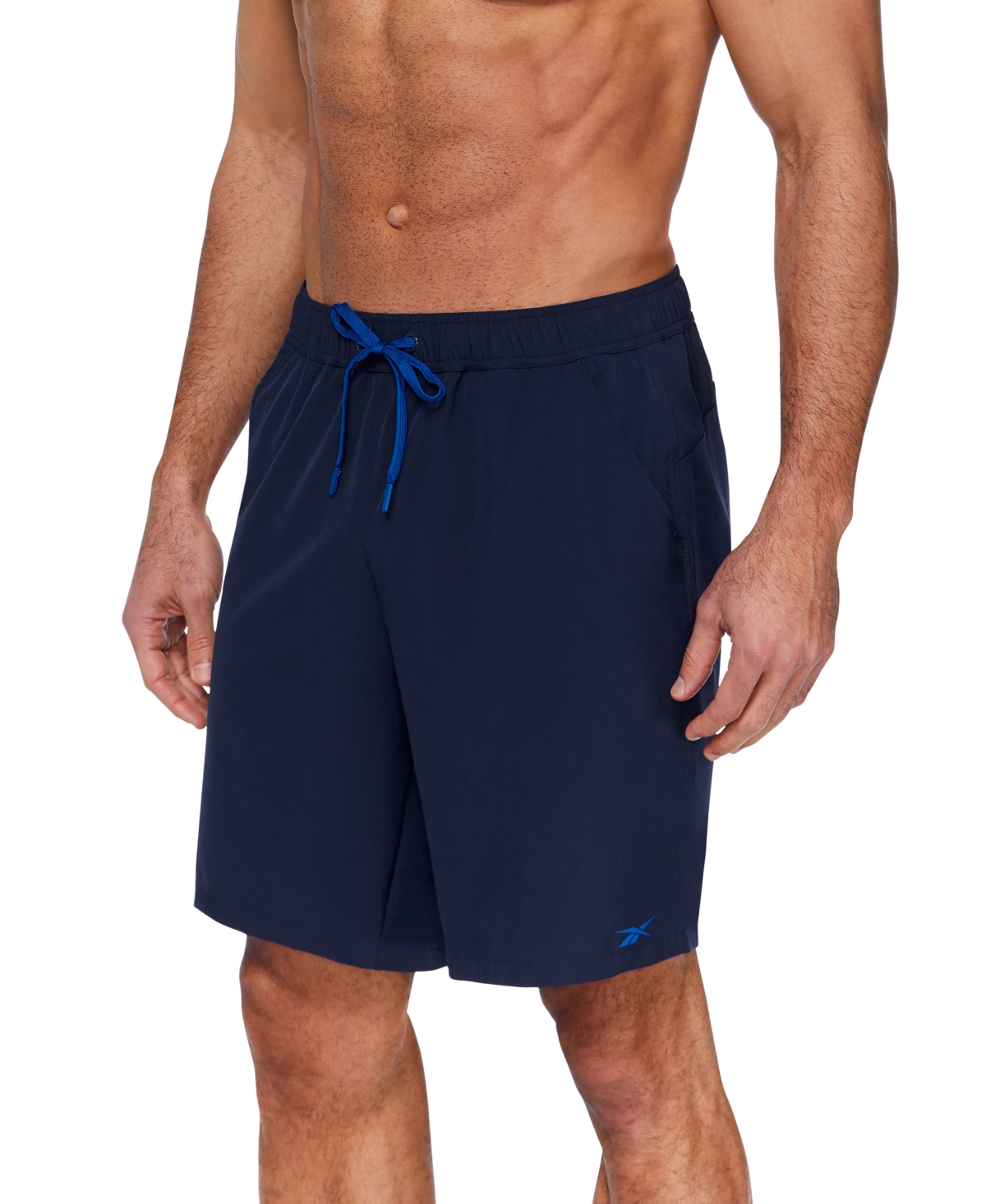 Shop Reebok Men's Core Volley 9" Swim Shorts In Navy