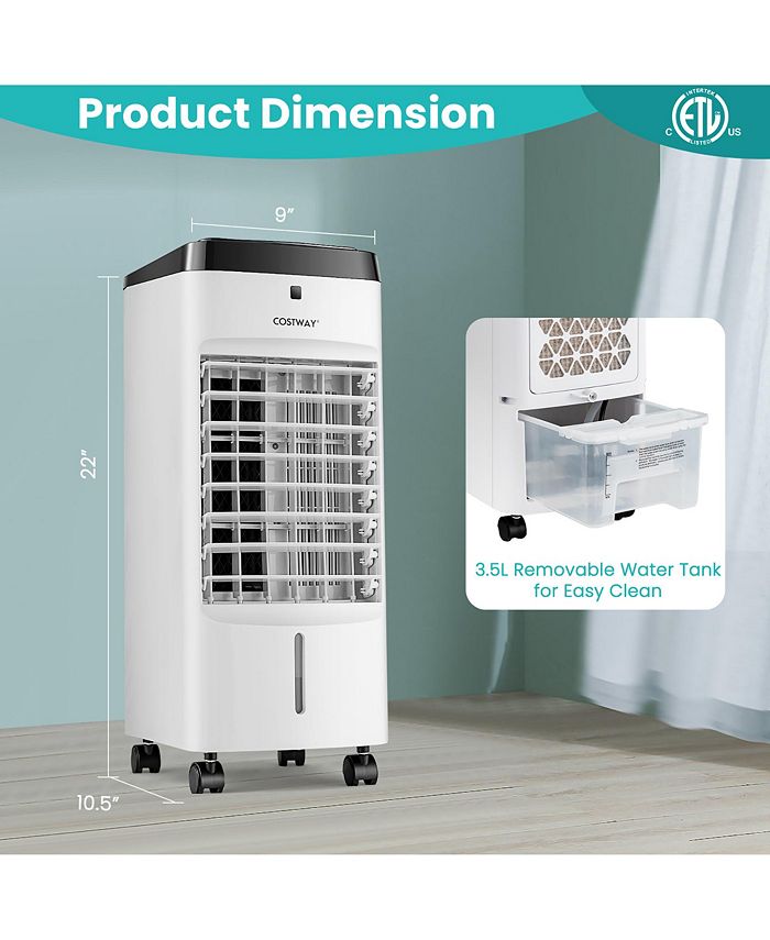 Costway 4in1 Evaporative Air Cooler w/ Fan & Humidifier Remote