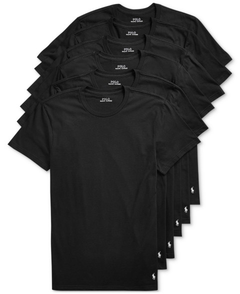 Мужские Polo Ralph Lauren Men's 5+1 Bonus Pack Classic-Fit Crewneck Undershirts Pack