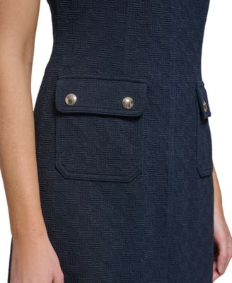 Tommy Hilfiger Petite Basketweave Sheath Dress