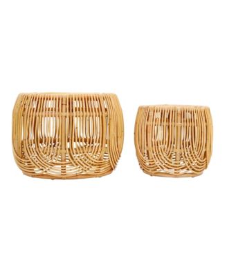 Azrina Rattan Nesting Tables, Set of 2