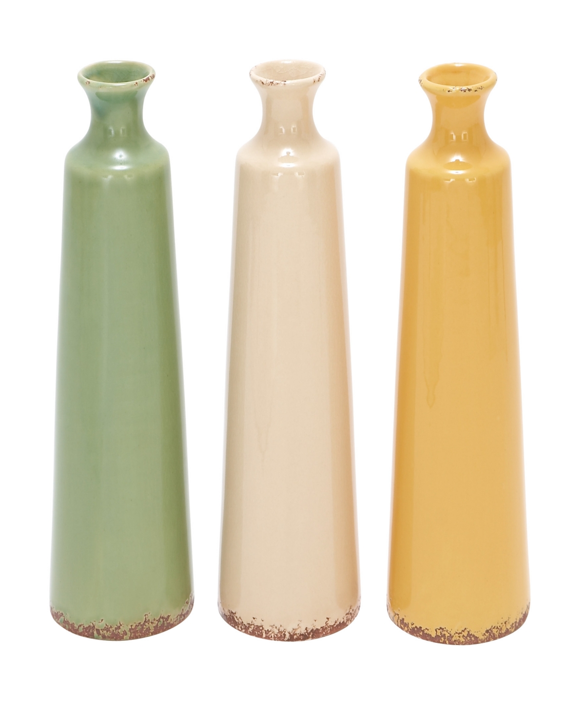 Novogratz Collection Ceramic Vase, Set Of 3 In Multi Colored