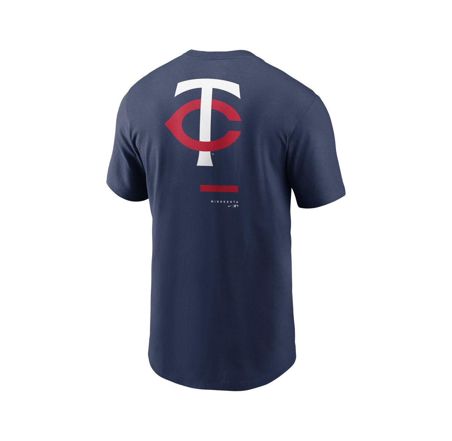 Men's Navy Minnesota Twins Over the Shoulder T-shirt