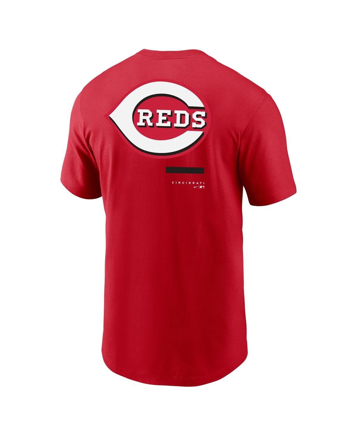 Shop Nike Men's  Red Cincinnati Reds Over The Shoulder T-shirt