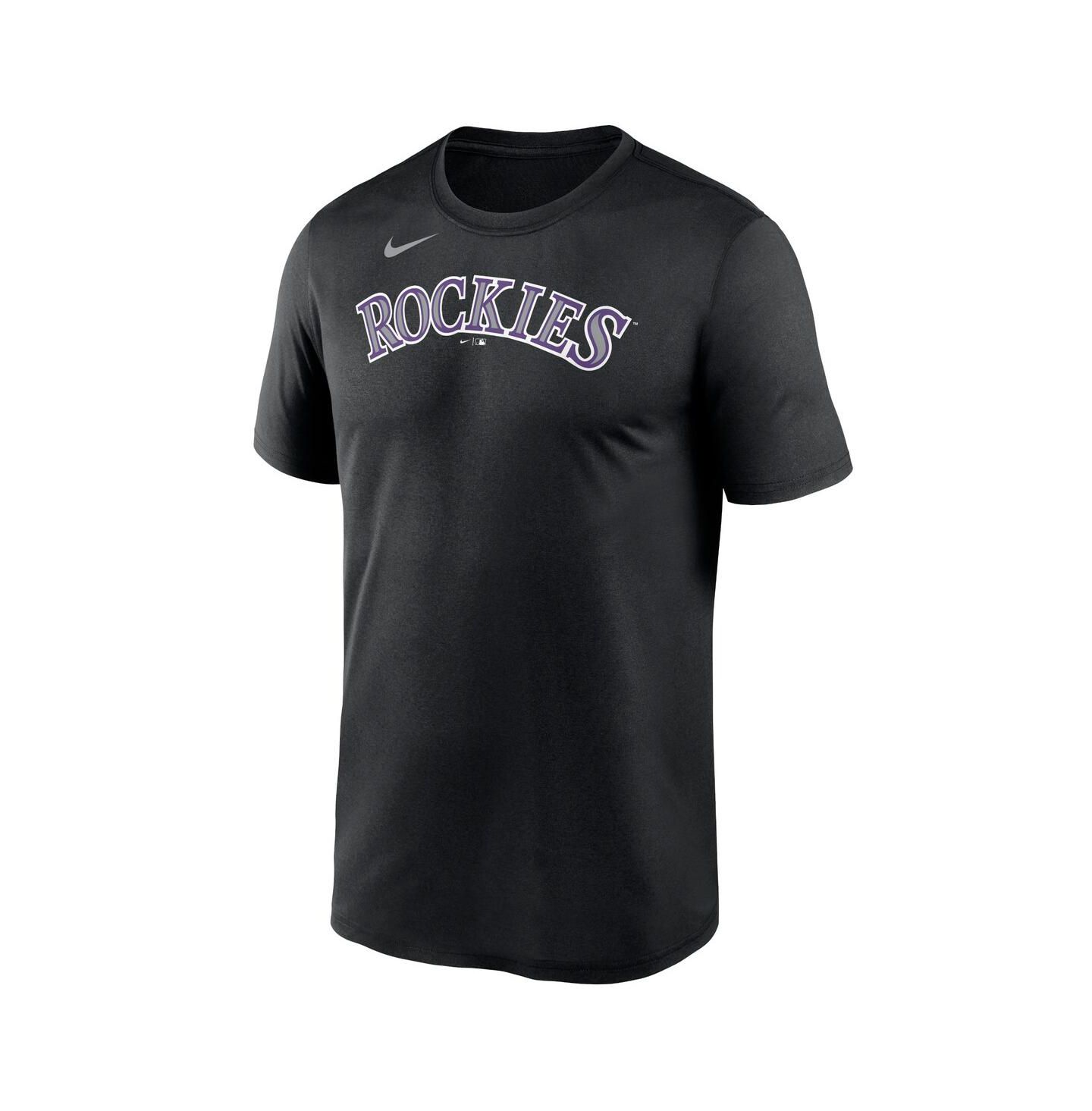 Мужская футболка Nike Black Colorado Rockies New Legend Wordmark — фото 2