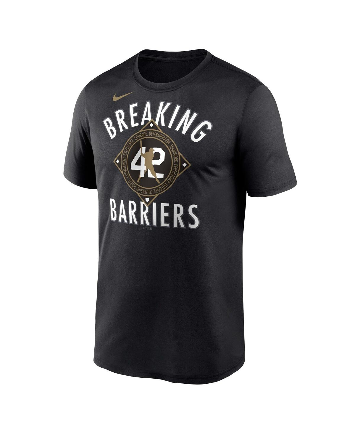 Men's Nike Jackie RobinsonBrooklyn Dodgers Cooperstown Collection Breaking Barriers Performance T-shirt - Black