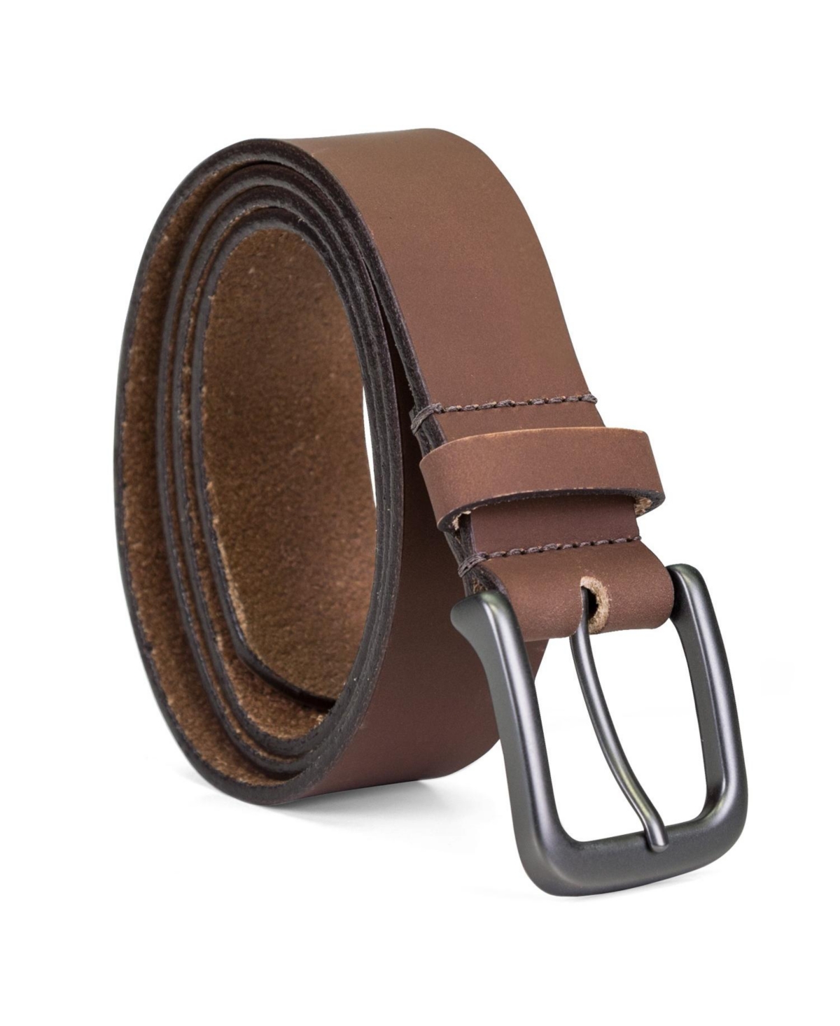 Timberland Men's 35mm Classic Jean Leather Belt In Brown