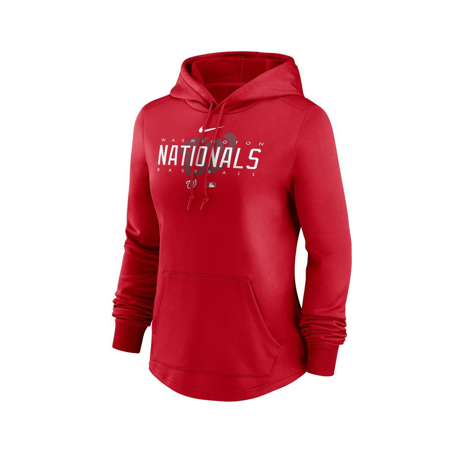 Women's Red Washington Nationals Authentic Collection Pregame Performance Pullover Hoodie
