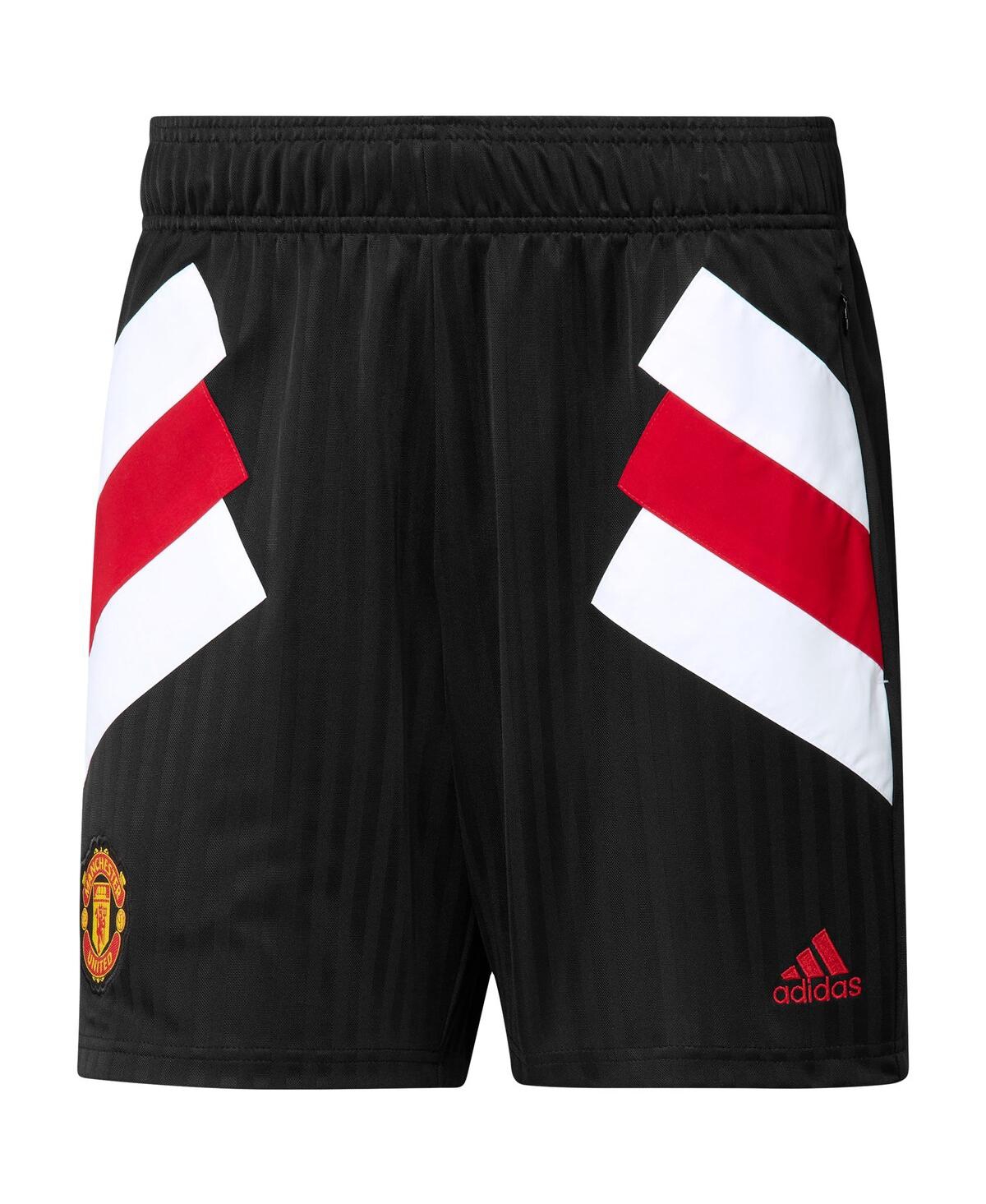 Shop Adidas Originals Men's Adidas Black Manchester United Football Icon Shorts