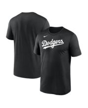 Los Angeles Dodgers Mitchell & Ness Cooperstown Collection Mesh Wordmark  V-Neck Jersey - Gray