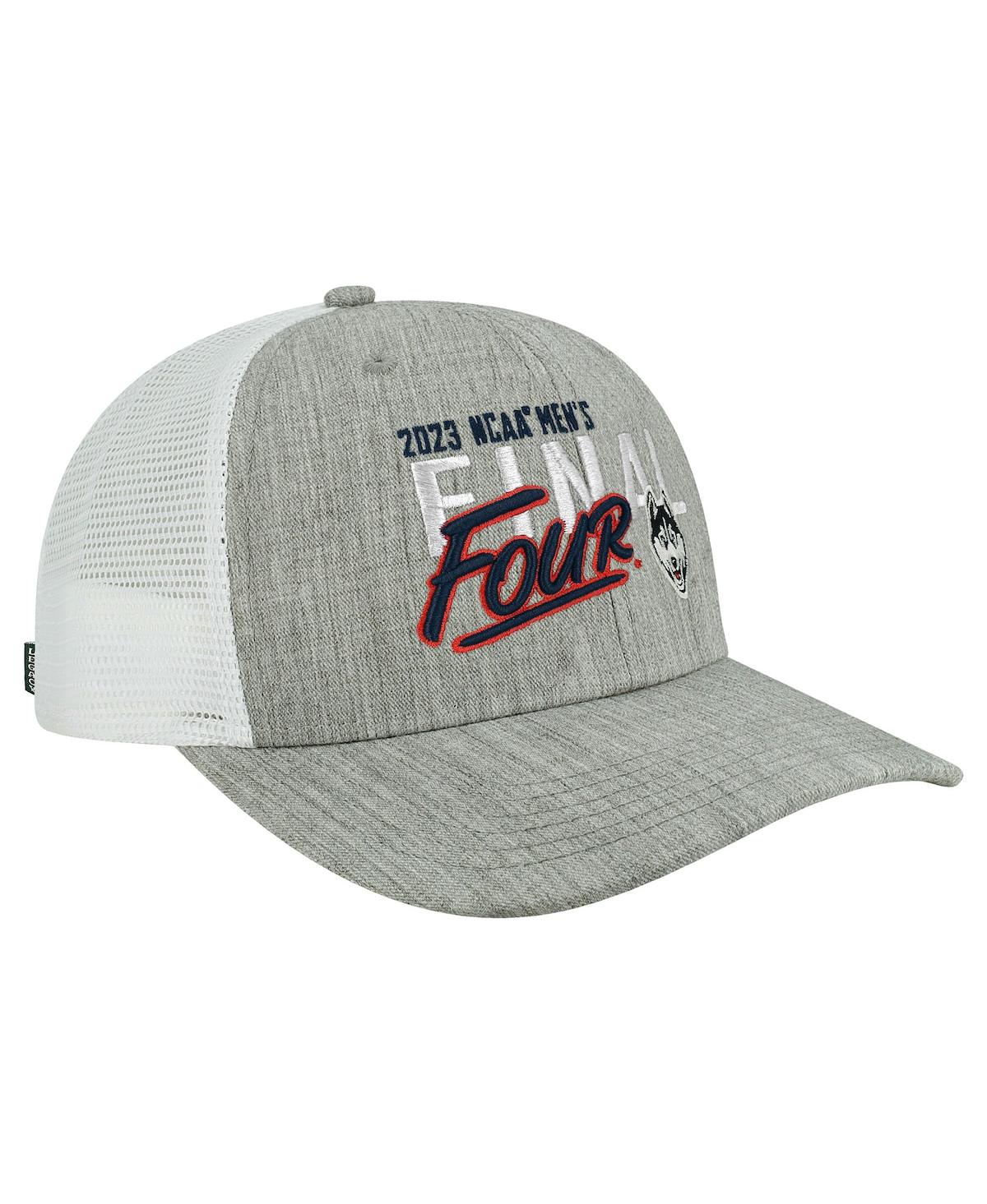 Men's Legacy Athletic Heather Gray UConn Huskies 2023 Ncaa Men's Basketball Tournament March Madness Final Four Trucker Adjustable Hat - Heather Gray