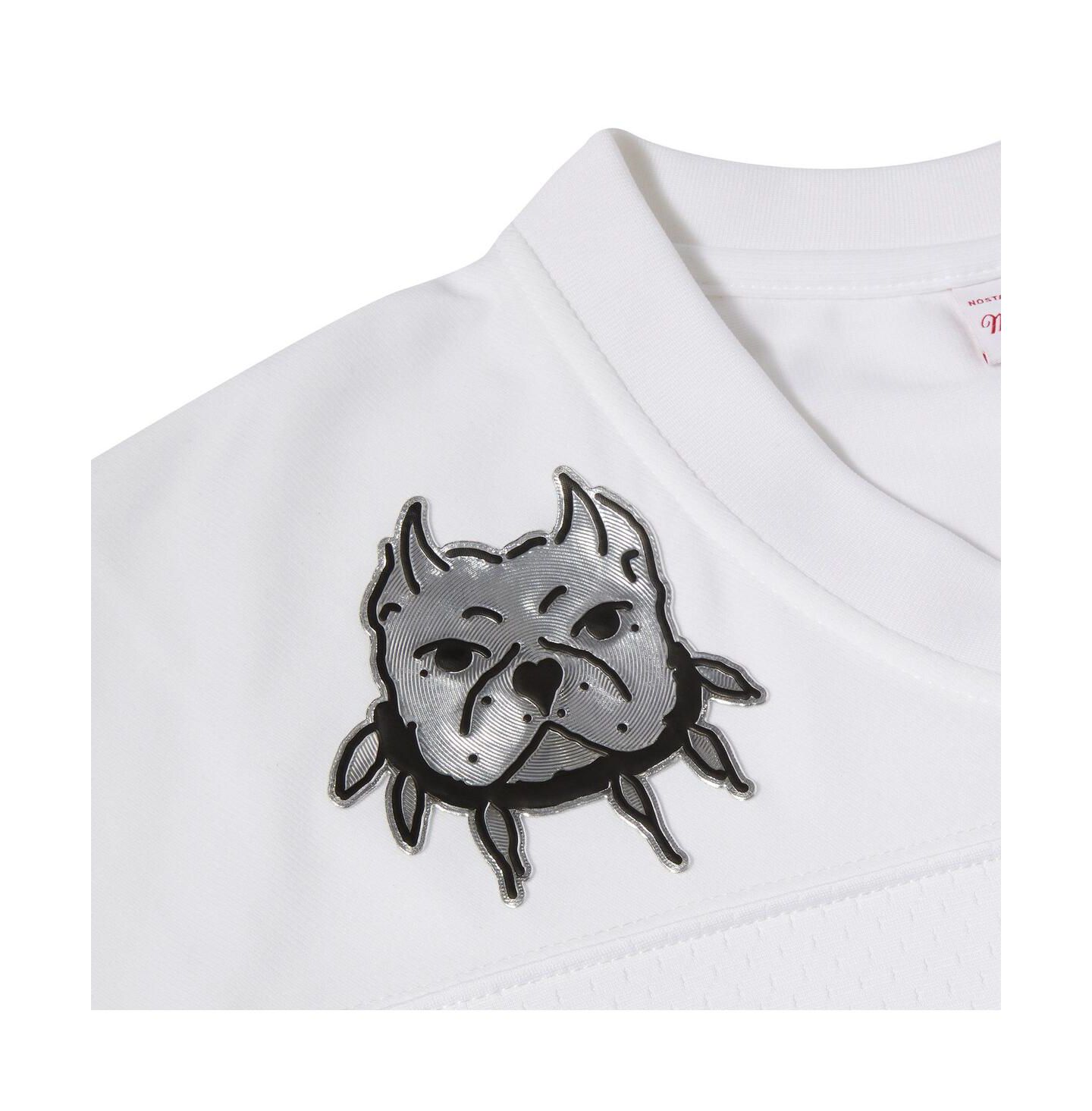 Мужской топ Mitchell & Ness White NFL Por La Cultura x Chito Limited Edition Jersey — фото 3