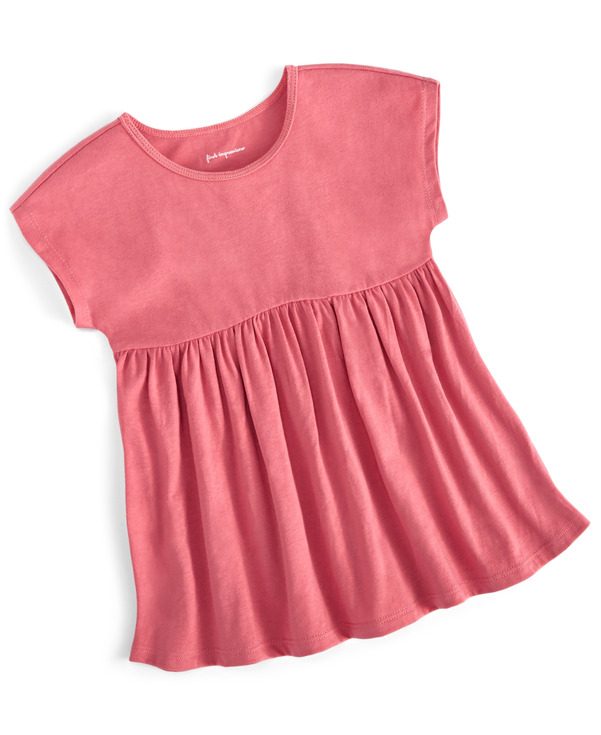 First Impressions Toddler Girls Solid Tunic, Created For Macy's In Rustic Rose