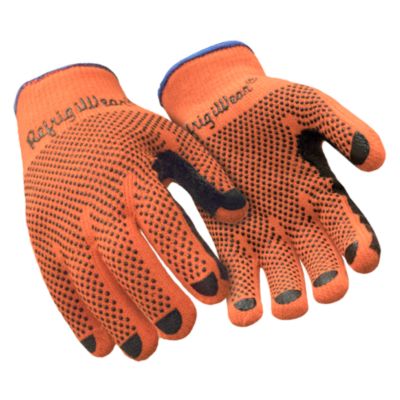 Men's Midweight Dot Grip Gloves - Insulated Knit Work Gloves with PVC Grip, Sold by the Dozen