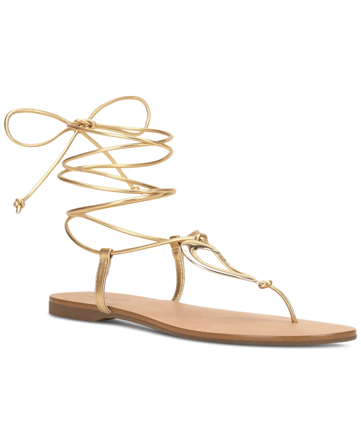 Inc International Concepts Women s Ganesa Heart Lace up Flat Sandals Created For Macy s Women s Shoes In Gold ModeSens