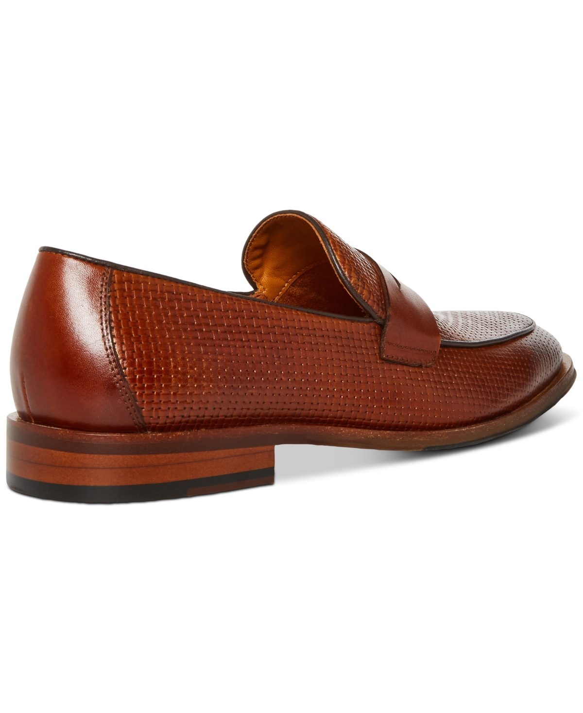 Steve Madden Men's Tarin Woven Vamp Penny Loafer