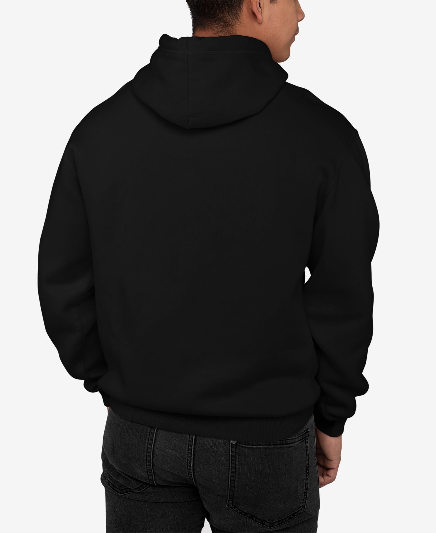 Men's Freedom Skull Word Art Long Sleeve Hooded Sweatshirt