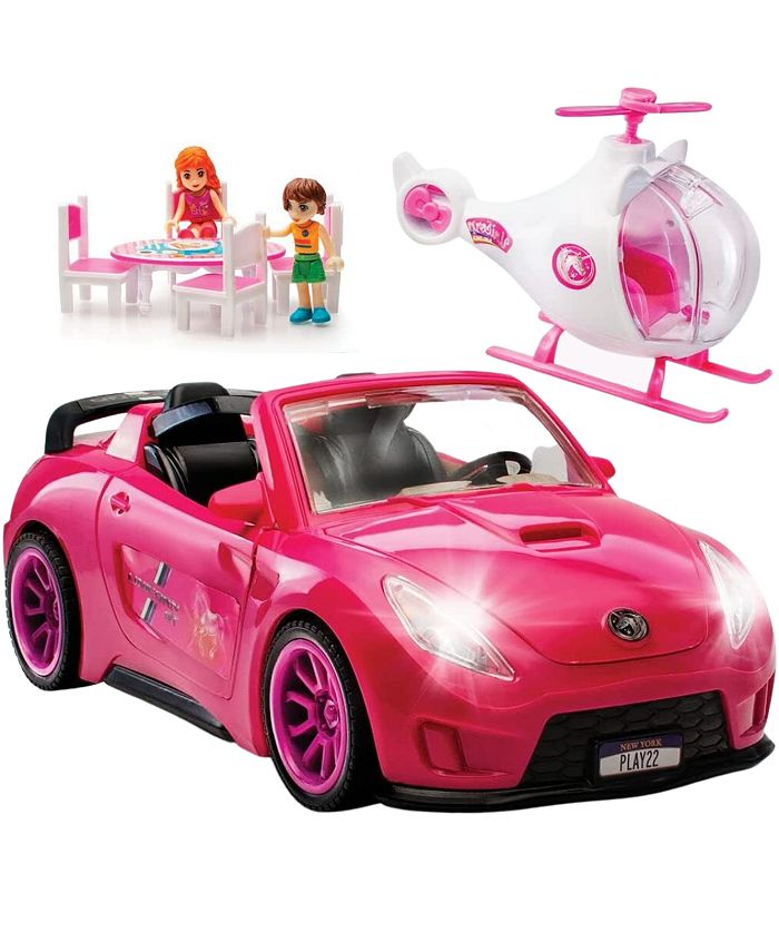 Barbie convertible car outlet & doll playset